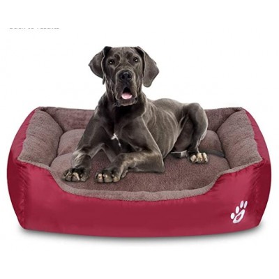 Rectangle Washable Pet Bed with Firm Breathable Cotton warming Orthopedic big Dog Beds