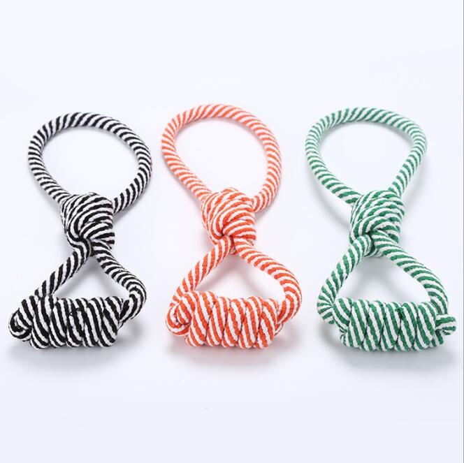 High quality cheap strong durable knot cotton pet dog chew rope toy